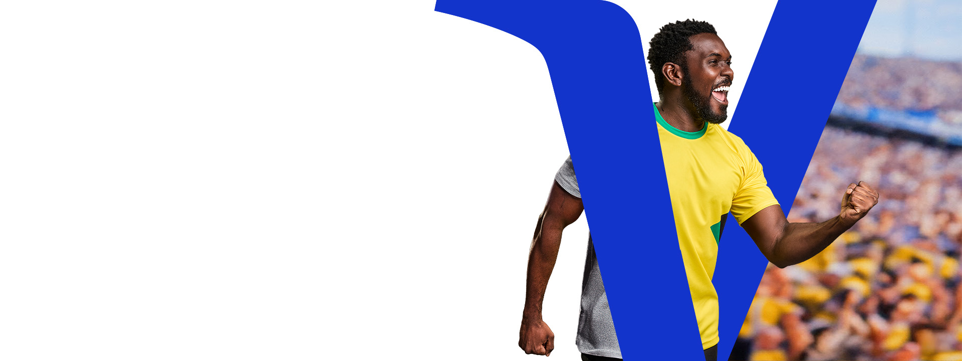 Hombre gritando un gol